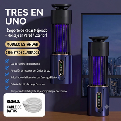 Exterminator™ – Lámpara antimosquitos 3 en 1